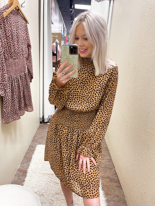 Concrete Jungle Smocked Dress