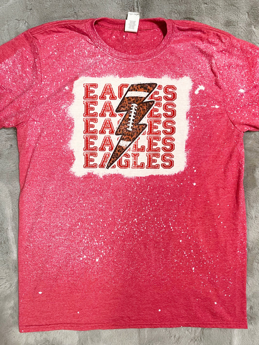 Eagles Football Lightening Bolt Tee