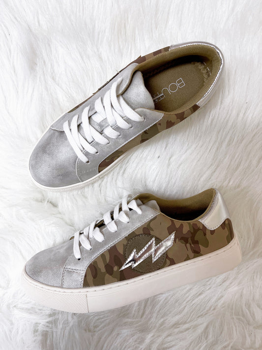 Bolt Camo Sneakers- Corkys