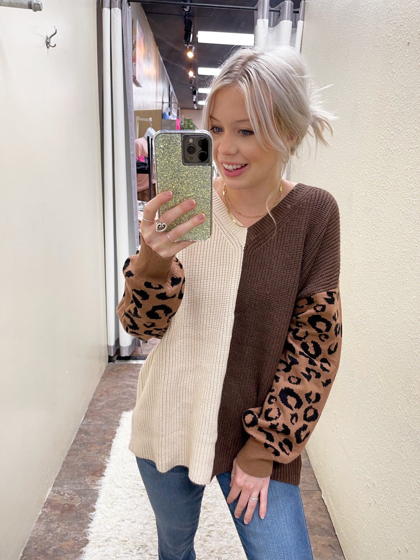 Fool For You Leopard Sweater
