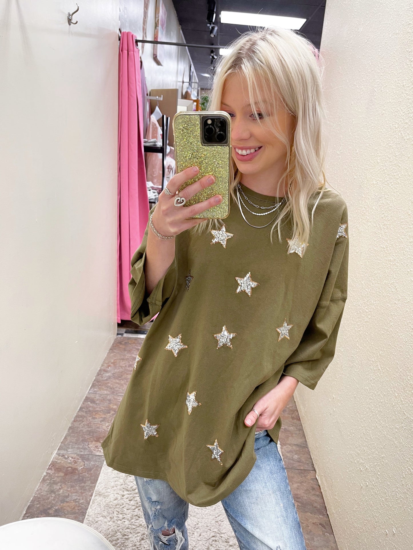 Sequin Star Top