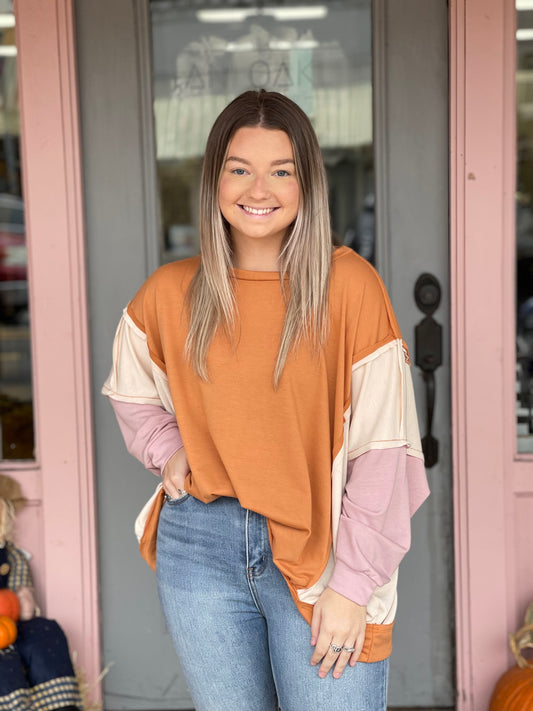 Color Blocked Sweatshirt