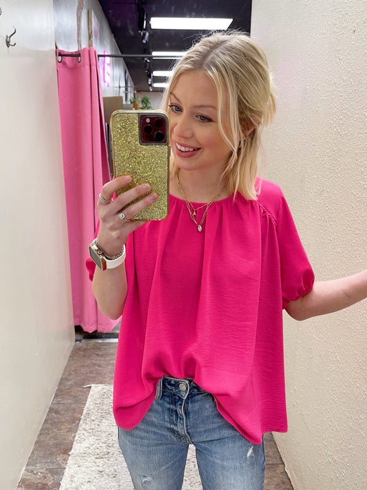 Never Enough Pink Top