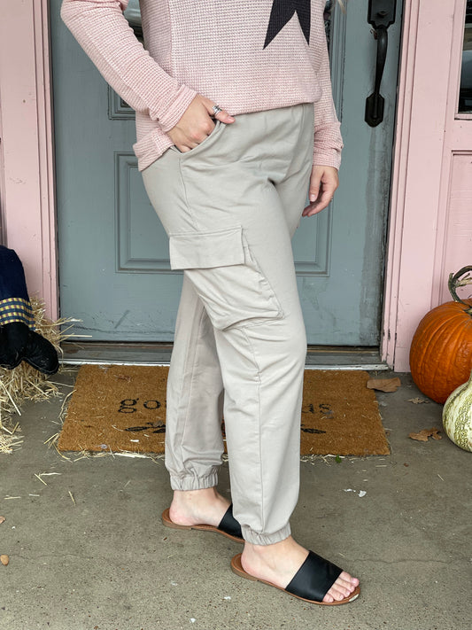 Stone Cargo Joggers