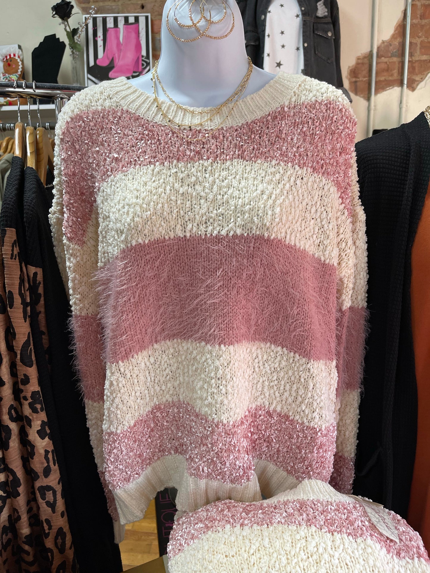 Rose Thread Mix Sweater