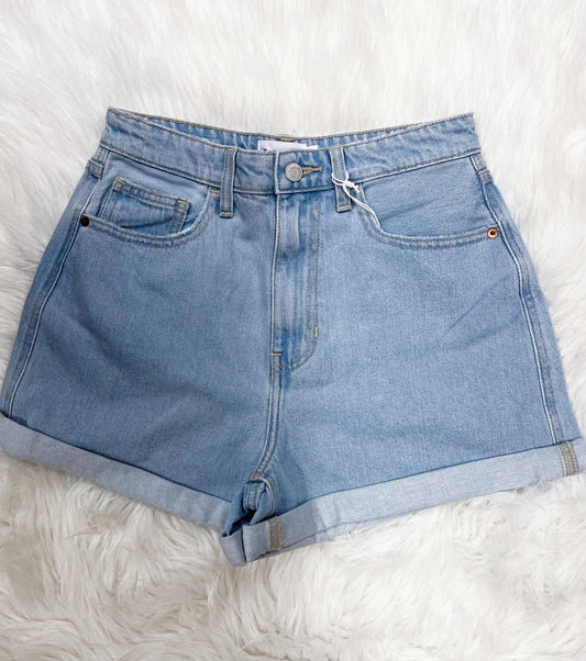 Kris High Rise Mom Shorts-Cello