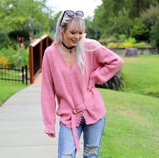 Belted Sweater