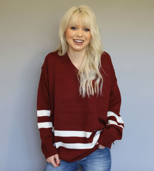Varsity Stripe Sweater