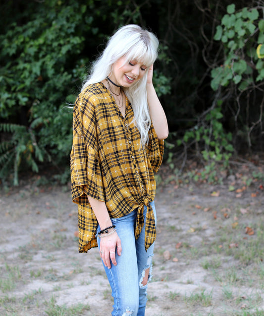 Pretty in Plaid Top